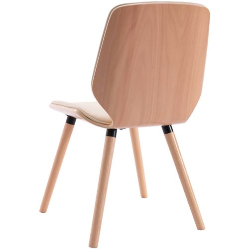 Blagovaonske stolice od umjetne kože 6 kom krem slika 13