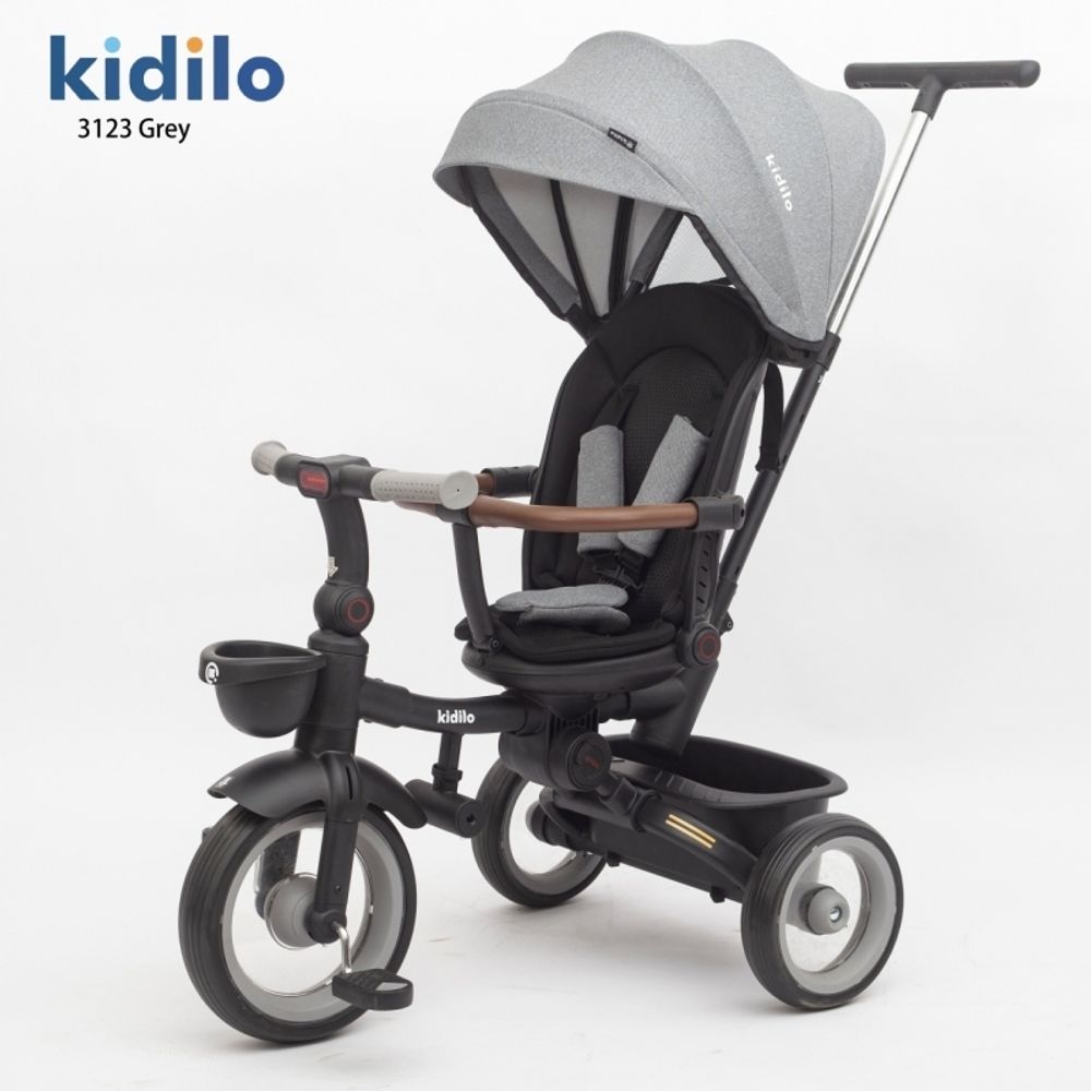 Kidilo Sklopivi tricikl sa rotirajućim sjedištem 3123, Grey slika 2