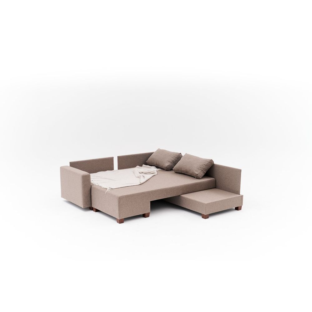 Aly Arzilla Lijevi - Smeđi Kutni Sofa-Krevet slika 9