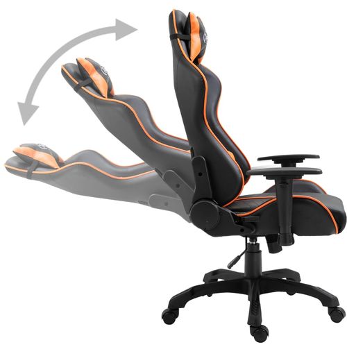 Igraća stolica od umjetne kože narančasta slika 23