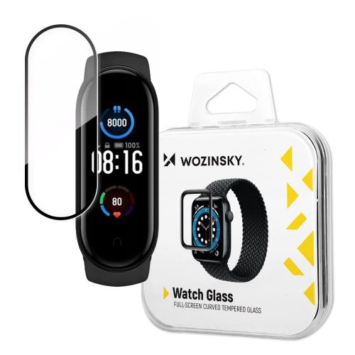 Wozinsky Watch Glass hibridno staklo za Xiaomi Mi Band 5 crno slika 1