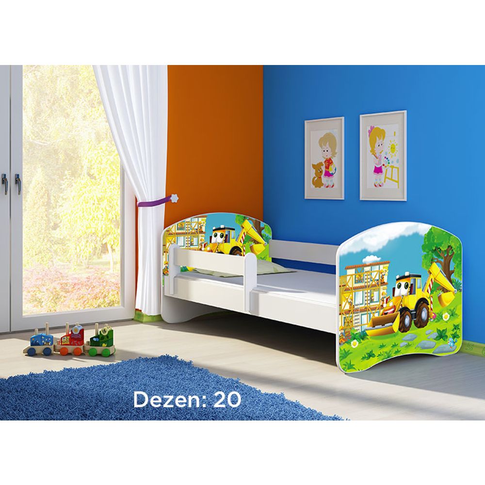 ACMA Dječiji krevet Acma II White - 140x70cm - Dezen 20 slika 2