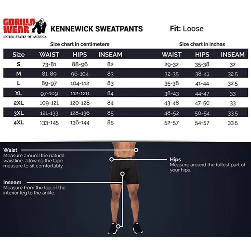 Gorilla Wear KENNEWICK Komplet trenerka, Crna slika 6