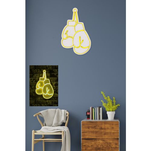 Wallity Ukrasna plastična LED rasvjeta, Boxer - Yellow slika 3