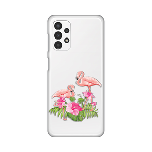 Torbica Silikonska Print Skin za Samsung A135F Galaxy A13 4G Flamingo