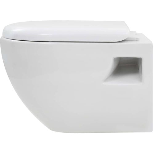 Zidna toaletna školjka keramička bijela slika 26