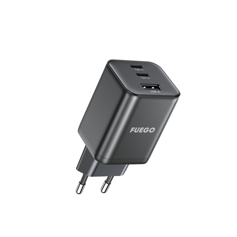 Fuego Adapter FG65W GaN super fast Tip-C+USB-A(27W) slika 1