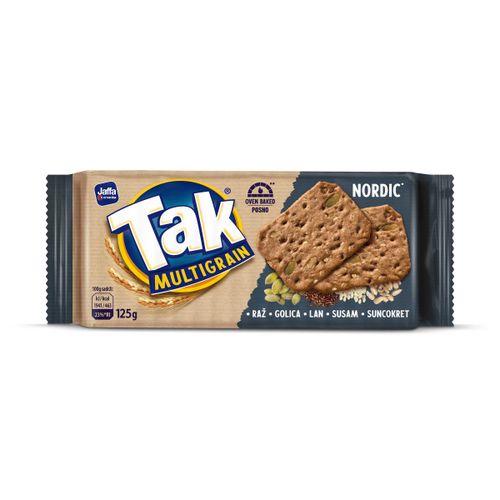 Tak multigrain kreker Nordic 125g slika 1