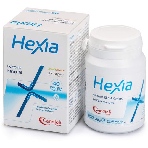 Candioli Hexia dodatak ishrani za pse i mačke sa uljem konoplje 40 tableta slika 1