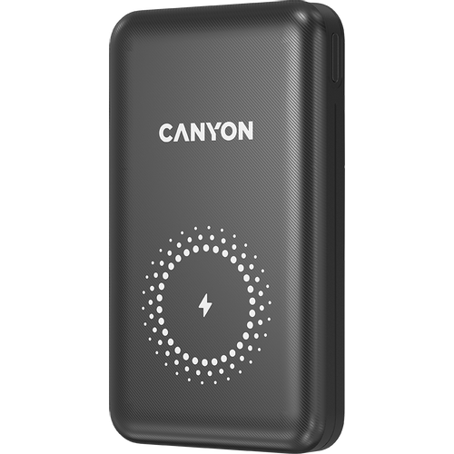 CANYON PB-1001 18W PD+QC 3.0+10W Magnet wireless charger powerbank 10000mAh Li-poly battery, Lightning Input:DC5V/2A, 9V/2A Type c PD Input: DC5V/3A, 9V/2A, Type C PD output:5V/3A,9V/2.2A,12V/1.5A QC 3.0 Output: DC5V/3A, 9V/2A, 12V/1.5A, Wireless slika 2