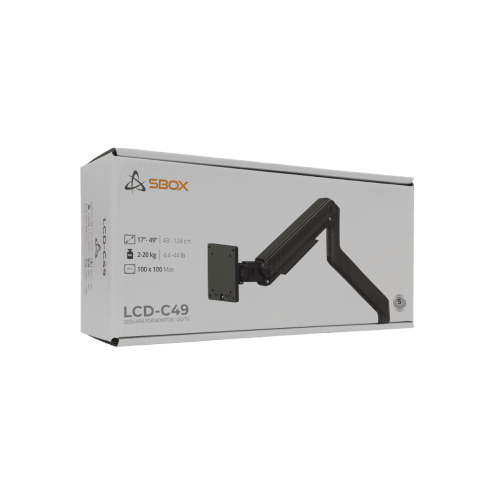 SBOX Stalak za desktop LCD-C49 (17-49''/20kg/100x100) slika 11