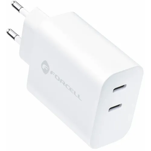 Forcell Zidni punjač s 2 USB utičnice tipa C - 3A 35W s PD i funkcijom Quick Charge 4.0 slika 2