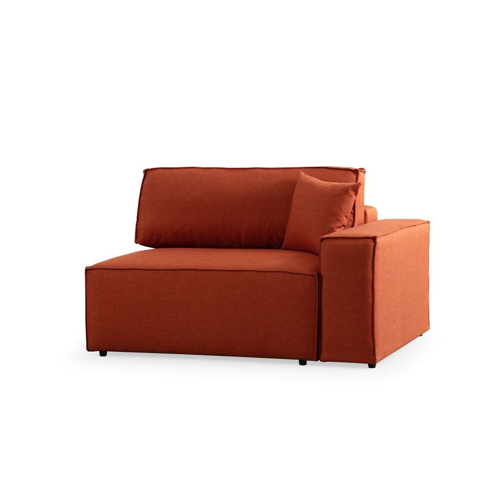 Pırlo Kutni Sofa na Razvlačenje - Narandžasti slika 10