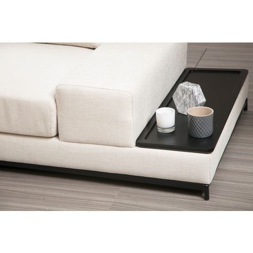 Line With Side Table - Beige Beige 4-Seat Sofa slika 3