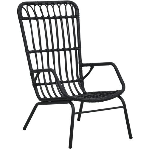 Vrtna stolica od poliratana crna slika 22