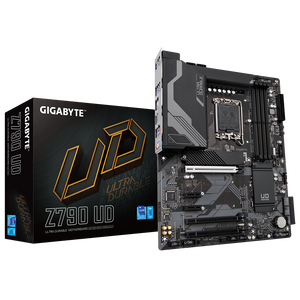 Gigabyte Z790 UD LGA1700, Supports Intel Core 14th/ 13th /12th gen, Dual Channel DDR5：4*SMD DIMMs with XMP 3.0 Memory Module Support