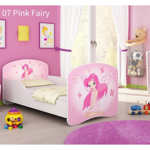 Dječji krevet ACMA s motivom 160x80 cm 07-pink-fairy slika 1