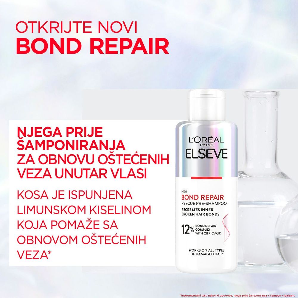L'Oréal Paris Elseve Bond Repair Pre-šampon za kosu 200 ml slika 2