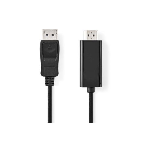 Kabel NEDIS CCGL37100BK30, DisplayPort (M) na HDMI (M), crni, 3m slika 1