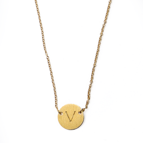 BORBOLETA LOVE LETTERS "V" NECKLACE slika 1