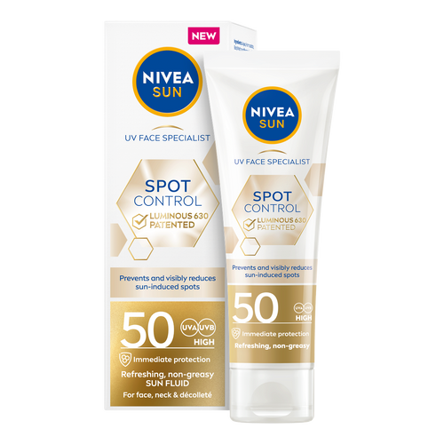 NIVEA SUN luminous spot control fluid za zaštitu kože lica od sunca SPF 50 40 ml slika 2