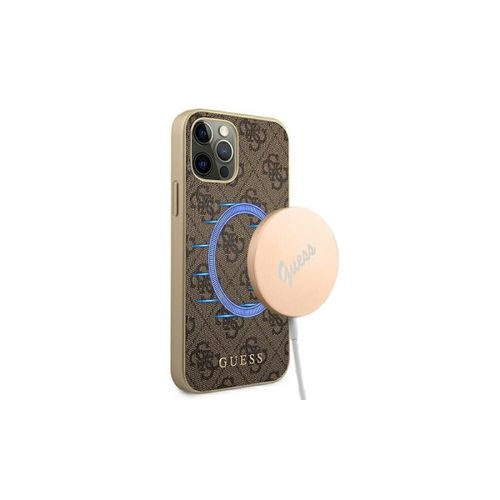 GUESS Futrola za iPhone 13 Pro Brown 4G Collection MagSafe slika 1