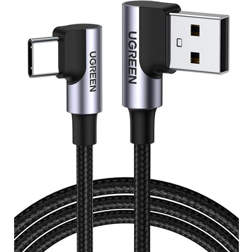 Ugreen USB na USB C kutni kabel za brzo punjenje 1M slika 1