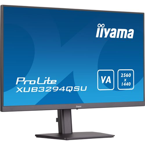 IIYAMA Monitor LED XUB3294QSU-B1 VA 31.5" 2560 x 1440 @75Hz 16:9 250 cd/m² 3000:1 HDMI DP 2xUSB height, swivel, tilt slika 4