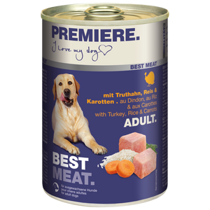 Premiere Dog Best Meat Adult Ćuretina,Šargarepa,Pirinač 400g konzerva