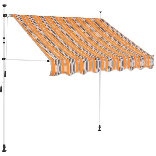 Tenda na ručno uvlačenje 150 cm žuto-plava prugasta slika 24