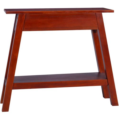 Konzolni stol klasični smeđi 90x30x75cm masivno drvo mahagonija slika 40