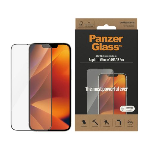 Panzerglass zaštitno staklo iPhone 14/13/13 Pro ultra wide fit, antibacterial slika 1