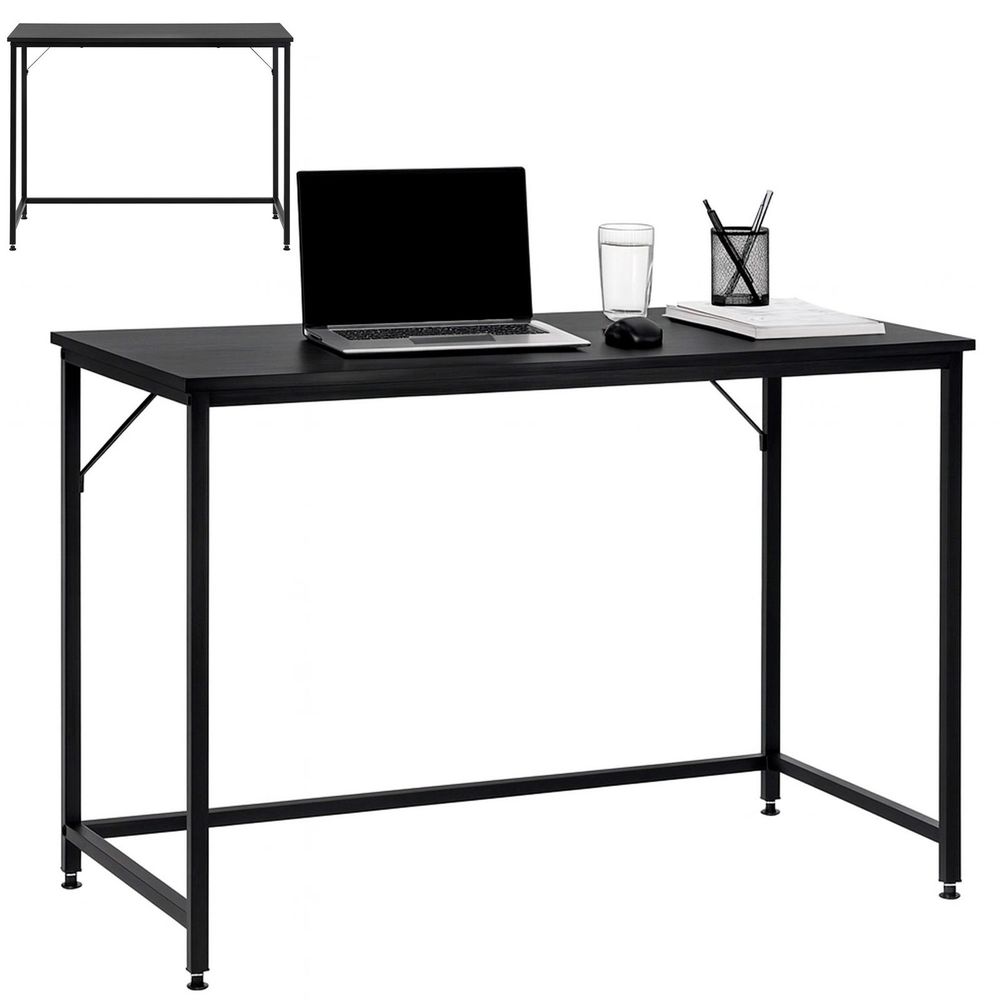 Radni stol 100 x 50 x 76 cm, crni slika 3