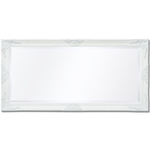 Zidno Ogledalo Barokni stil 120x60 cm Bijela boja slika 39
