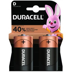 Duracell baterija alkalna 1,5V D LR20 Basic pk2
