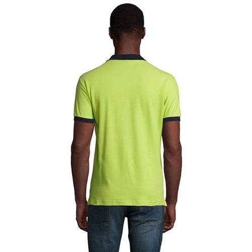 PRINCE muška polo majica sa kratkim rukavima - Apple green/teget, M  slika 4
