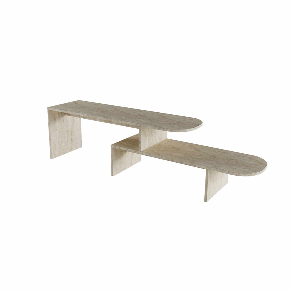 TV Stalak Puzzle u Boji: Travertin slika 4