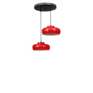 Opviq Luster 955, crvena, crna