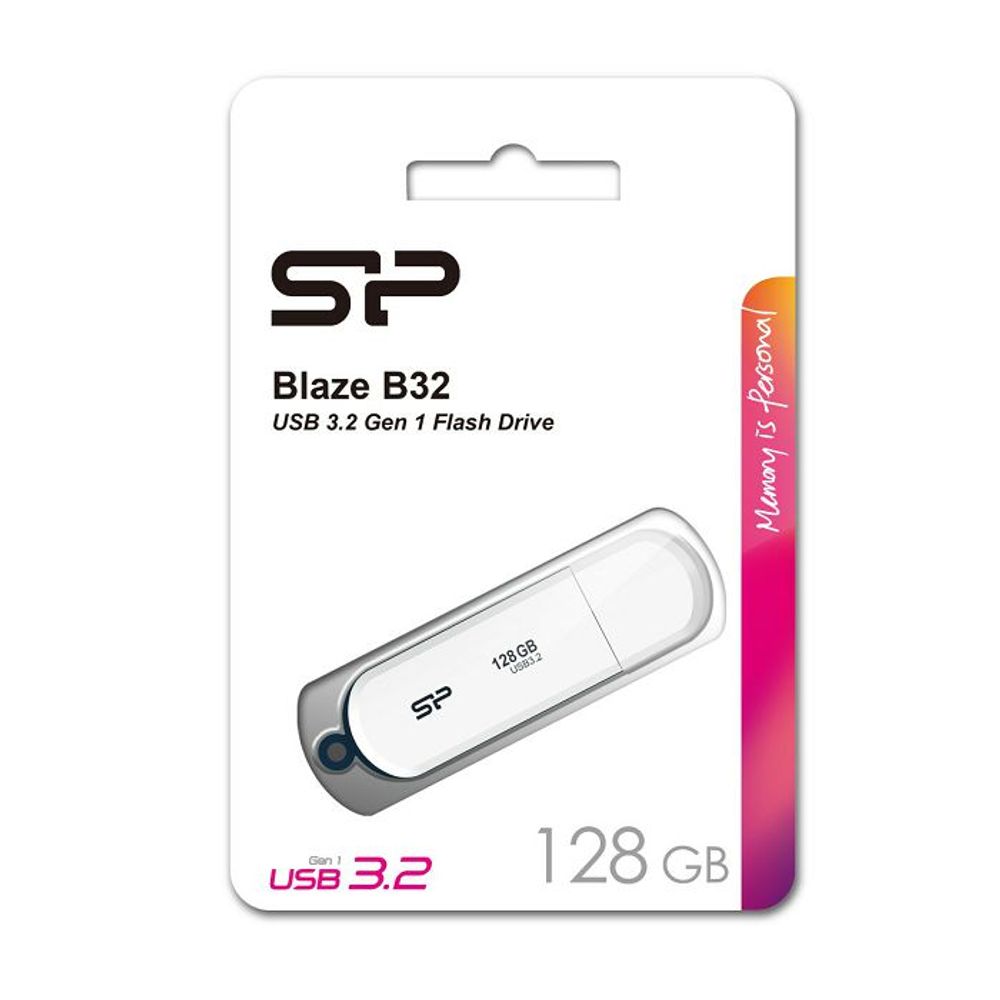 SP USB 3.2 FLASH DRIVE BLAZE B32 128GB WHITE slika 2