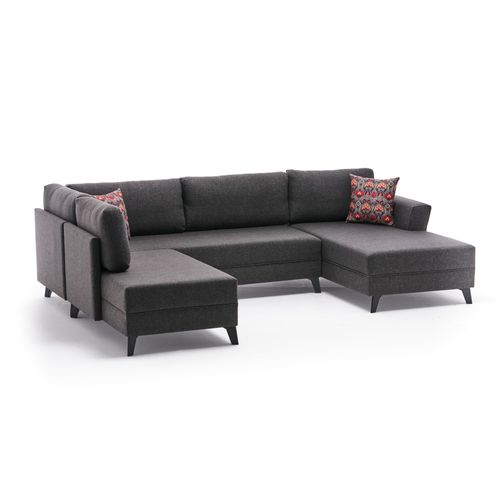 Atelier Del Sofa Eris - Antracit Ugao Sofa-Krevet slika 10