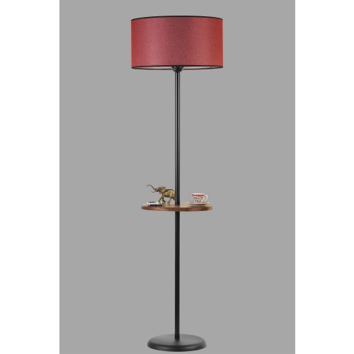 Stojeća lampa Mercan8737-3 u crnoj i bordo crvenoj boji slika 2