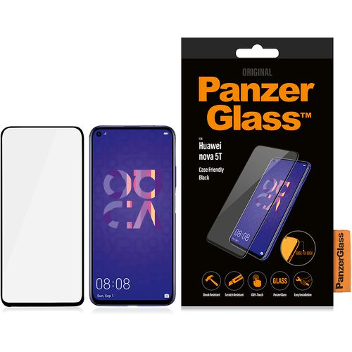 Panzerglass zaštitno staklo za Huawei Nova 5T case friendly black slika 1