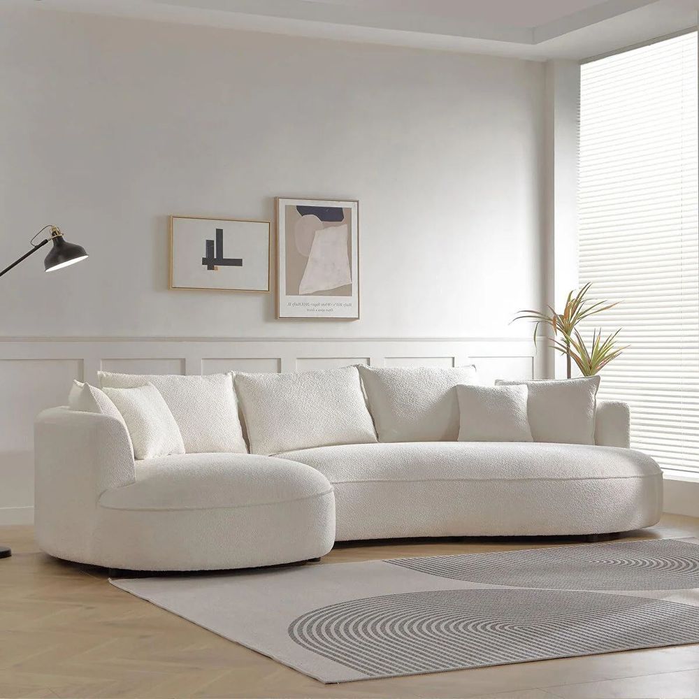 Ugaona Sofa Venedik Left - Bijela Boja slika 1