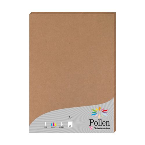 Clairefontaine papir Pollen kraft A4/210gr 1/25 slika 1