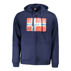 NORWAY 1963 MEN'S BLUE ZIP-UP SWEATSHIRT