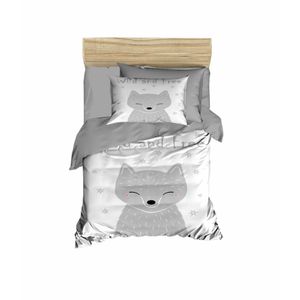 Set Posteljine za Bebe PH1102 u Sivo-Bijeloj Boji