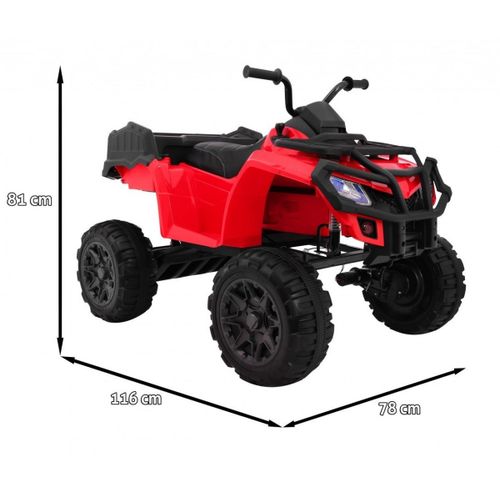 Quad na akumulator xl atv, crveni slika 2