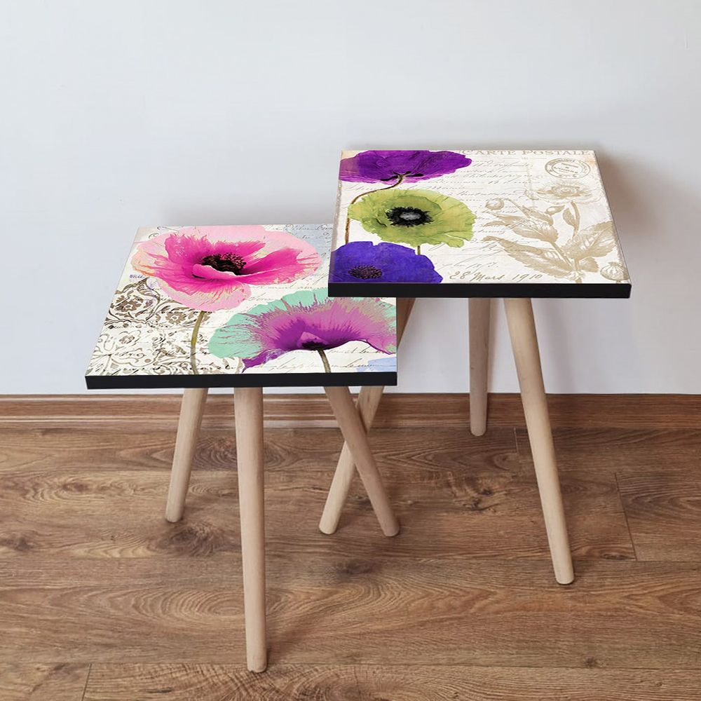 Nesting stolovi 2Shp489 - (2 komada) - boje: više boja slika 1