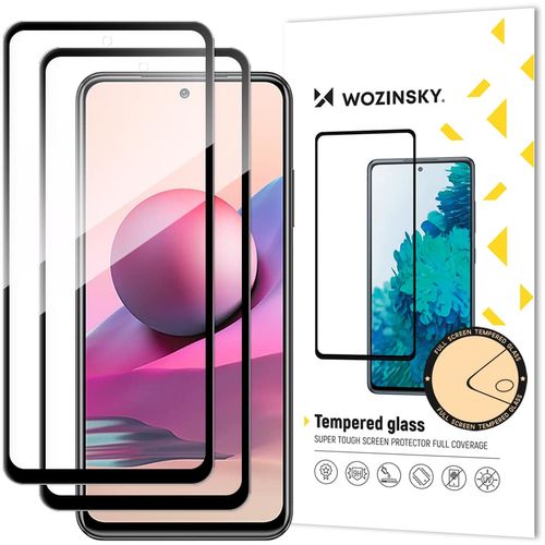 Wozinsky 2 x kaljeno staklo puna pokrivenost s okvirom za Xiaomi Redmi Note 10 / Redmi Note 10S slika 1