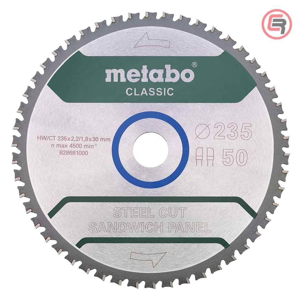 Metabo List Kružne Pile Za Metal 235×2,2/1,8×30 / Z=50 Steel Cut / Sandwich Panel Classic – 628681000 slika 1